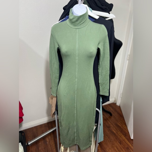 OGL Eco-Mousse® Turtleneck Midi Dress - Picture 3 of 6